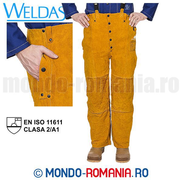 Pantaloni pentru sudor WELDAS Golden Brown - Echipament sudura
